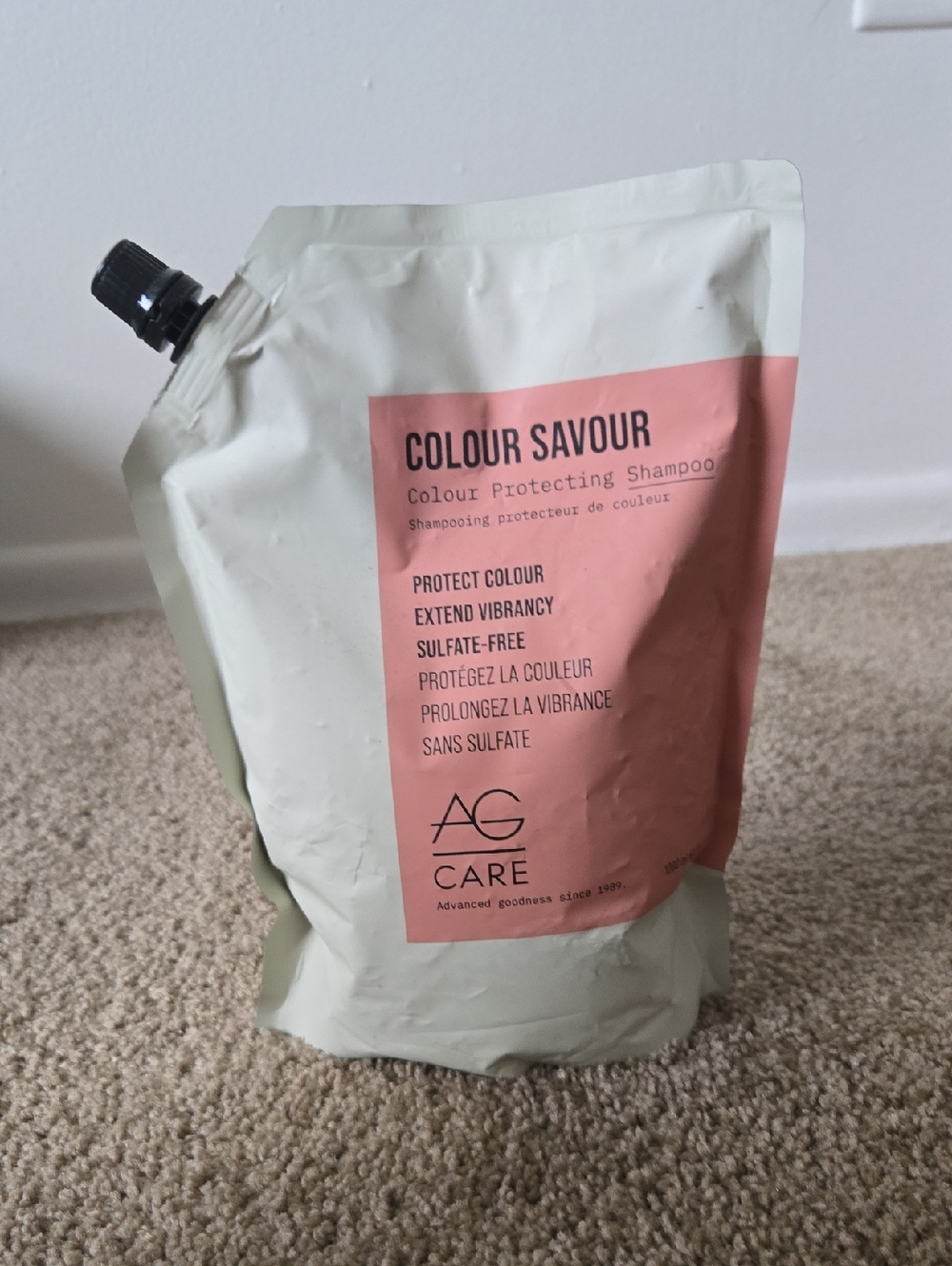 AG Care Colour Savour Colour Protecting Shampoo Refill Pouch 1000ML (33.8 FL OZ)
